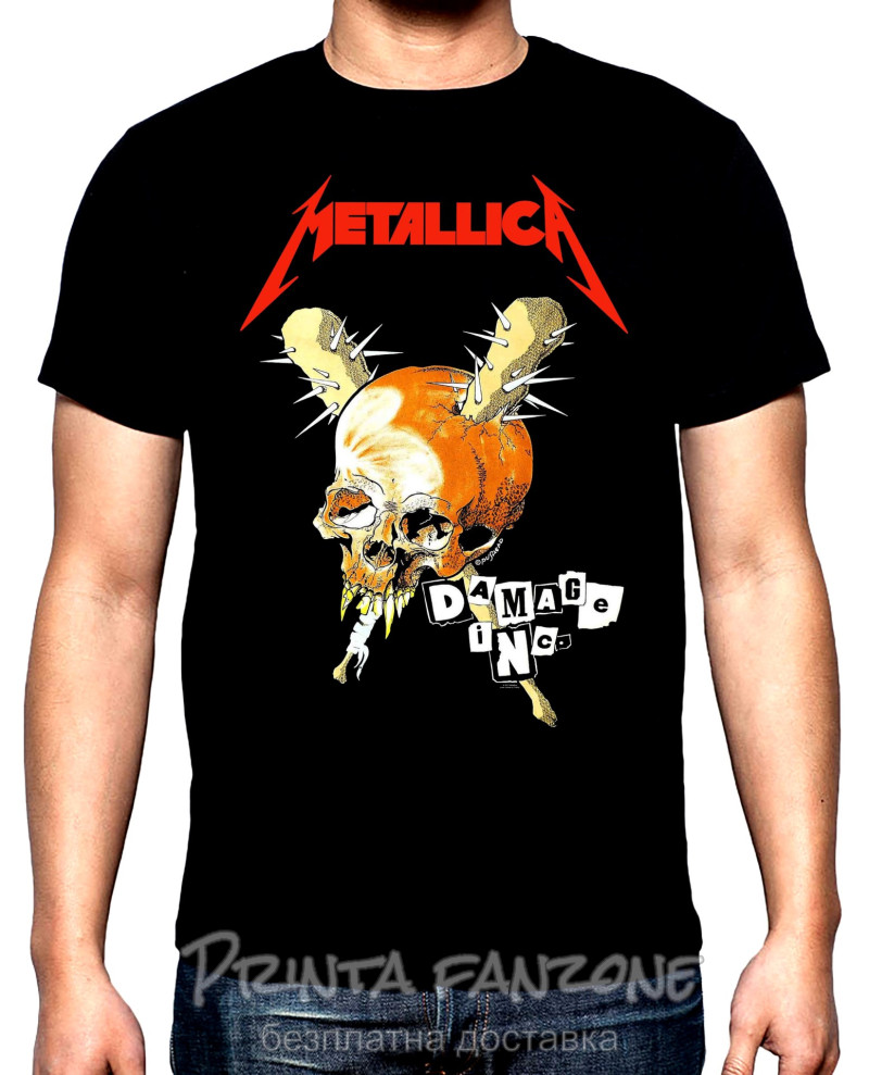 Тениски Metallica, Металика, Damage Inc, мъжка тениска, 100% памук, S до 5XL